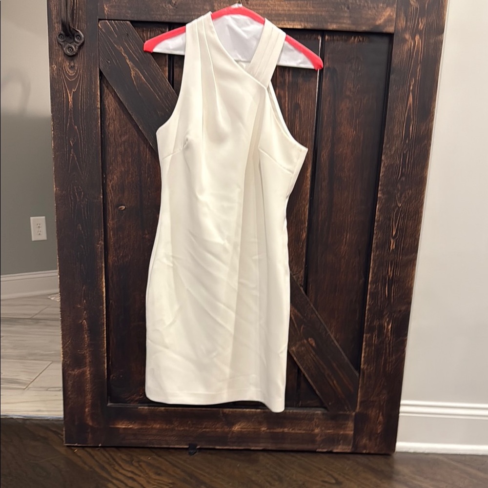 Milly One Shoulder Cream Dress